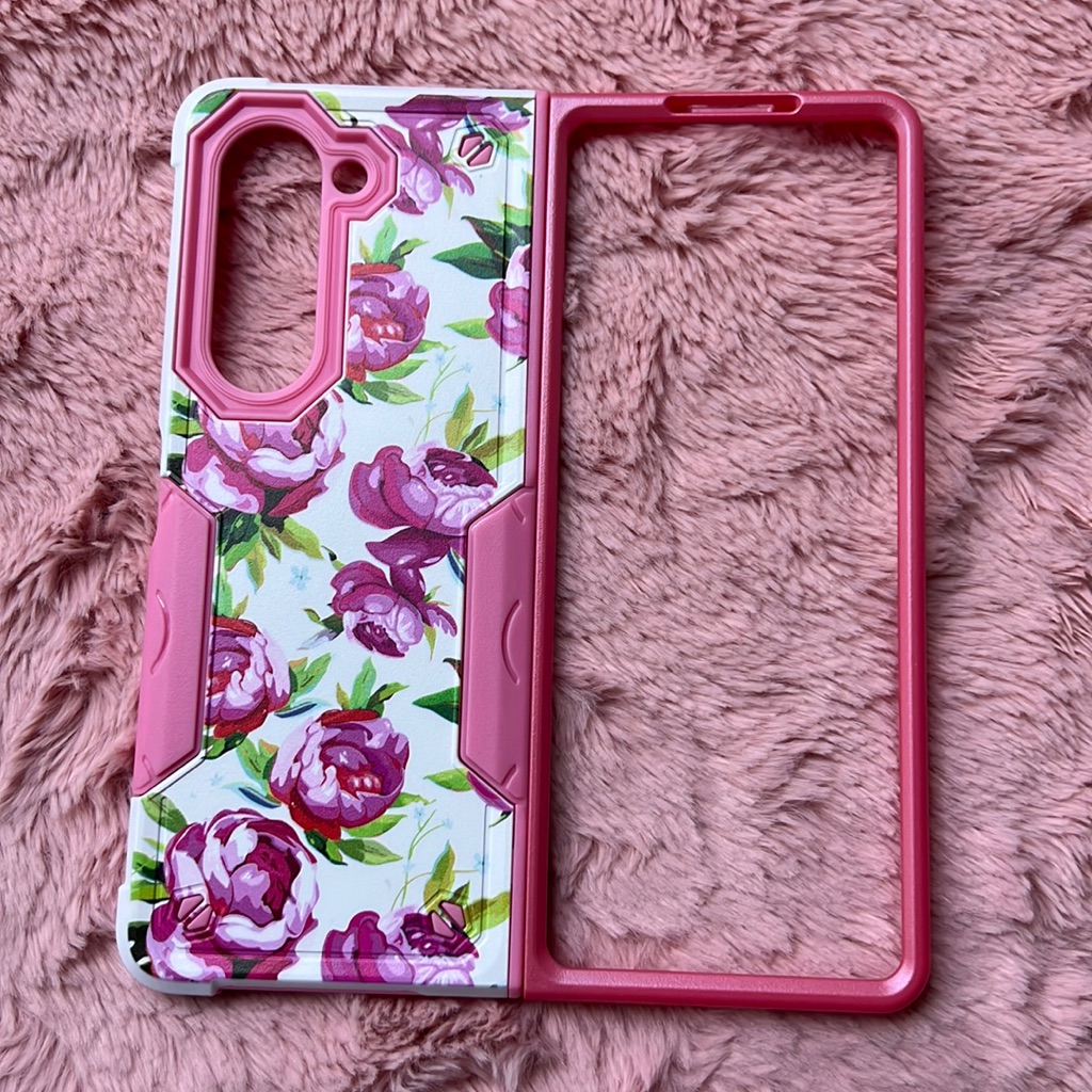 For Samsung Galaxy Z Fold 5 Z Fold 6 5g Phone Case Custom Design Floral Armor